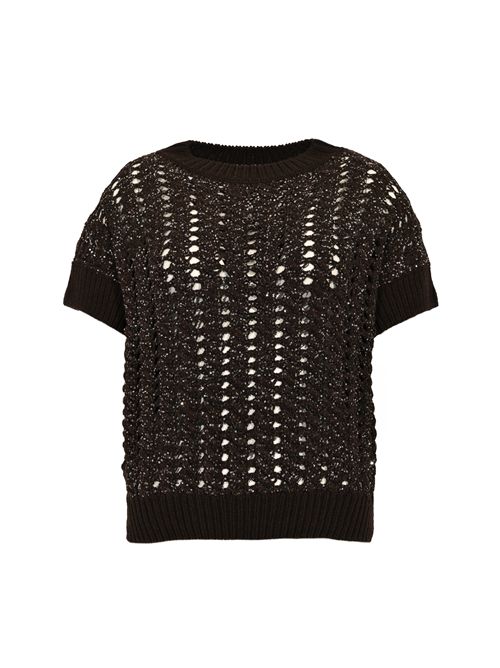 Gilet in misto lana e cashmere con paillettes D. Exterior | 6118520WEN